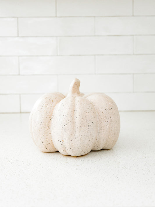 Cream Speckled Pumpkin