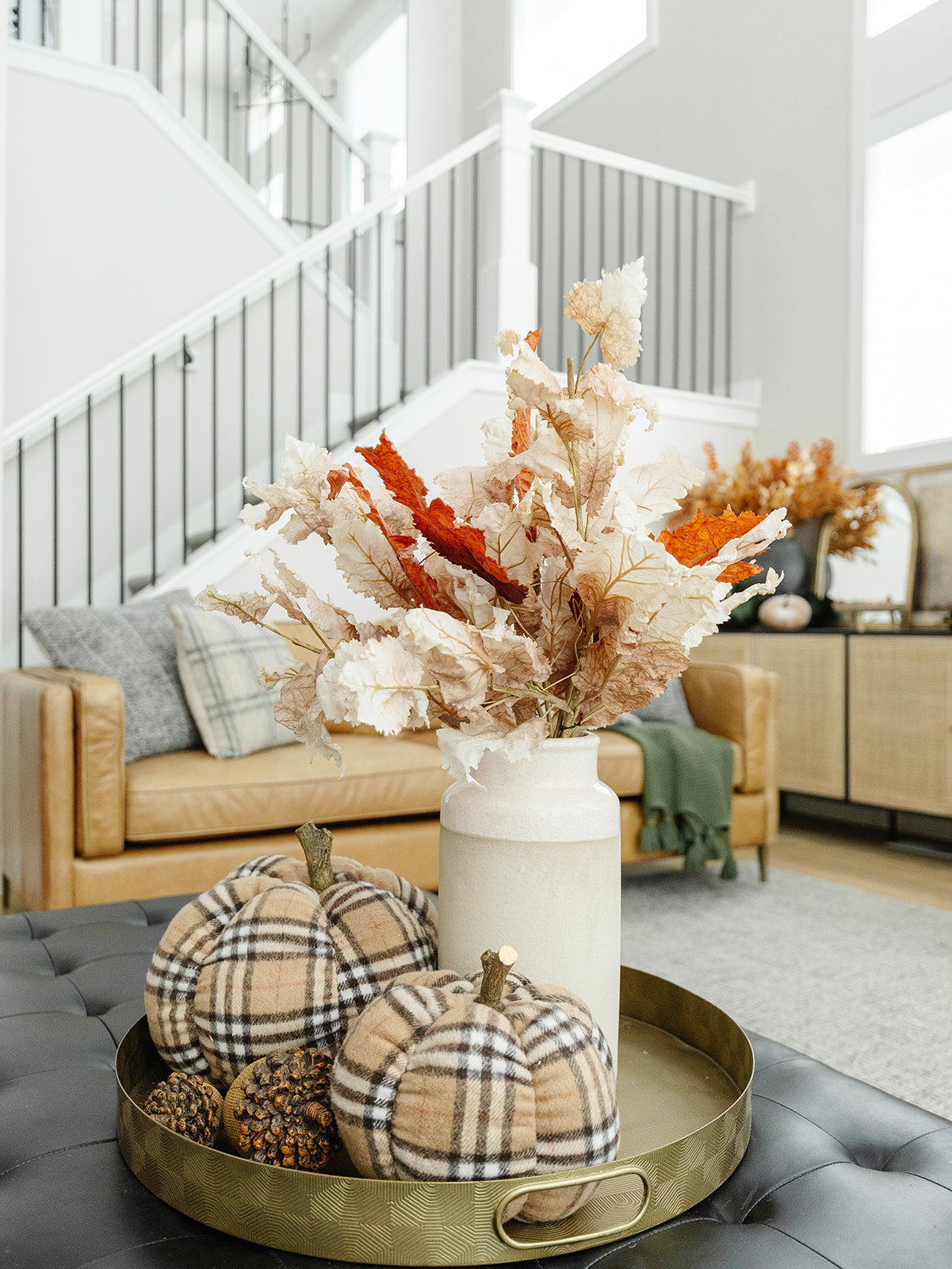 Plush Plaid Pumpkin - 2 Sizes