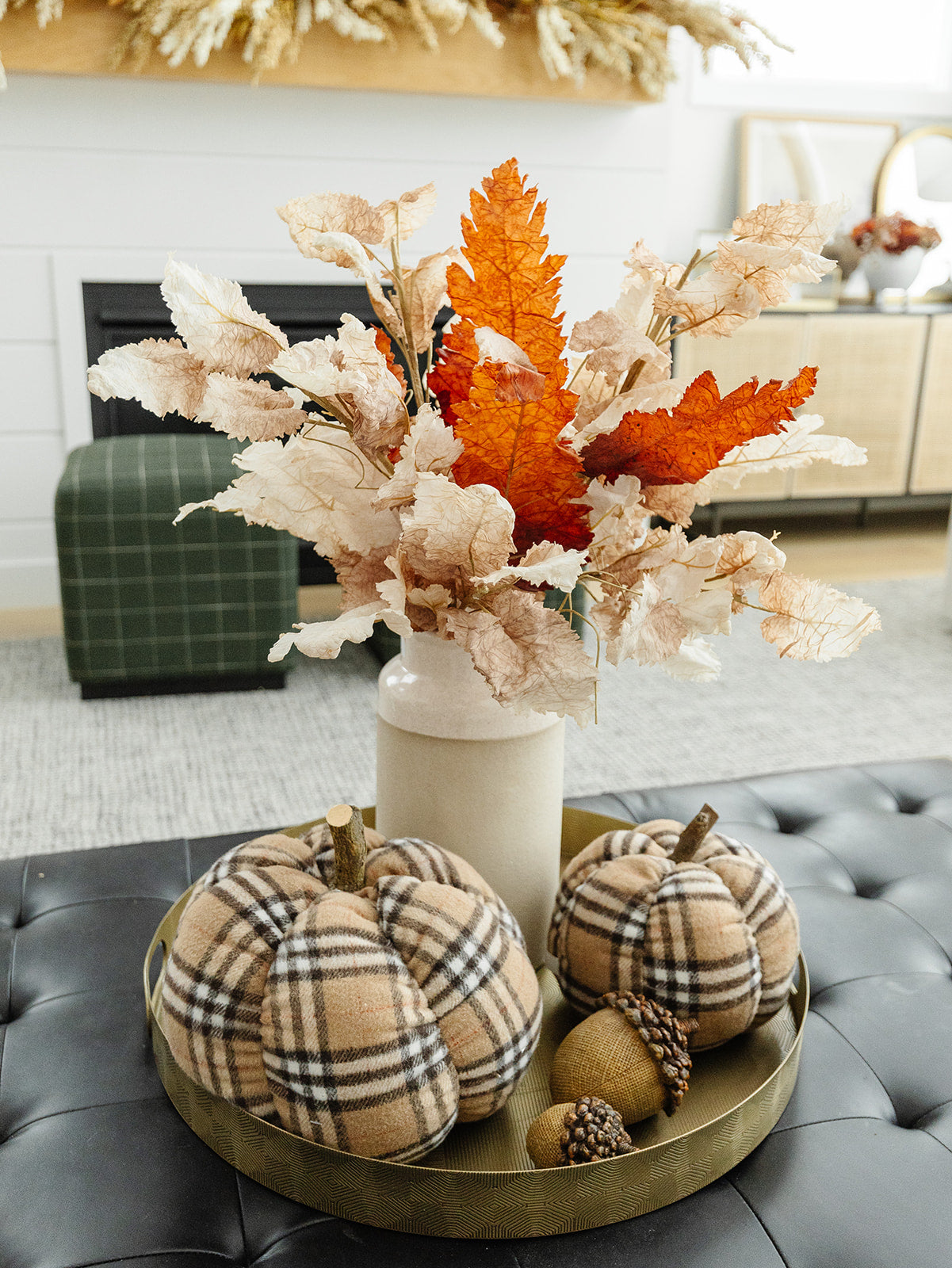 Plush Plaid Pumpkin - 2 Sizes