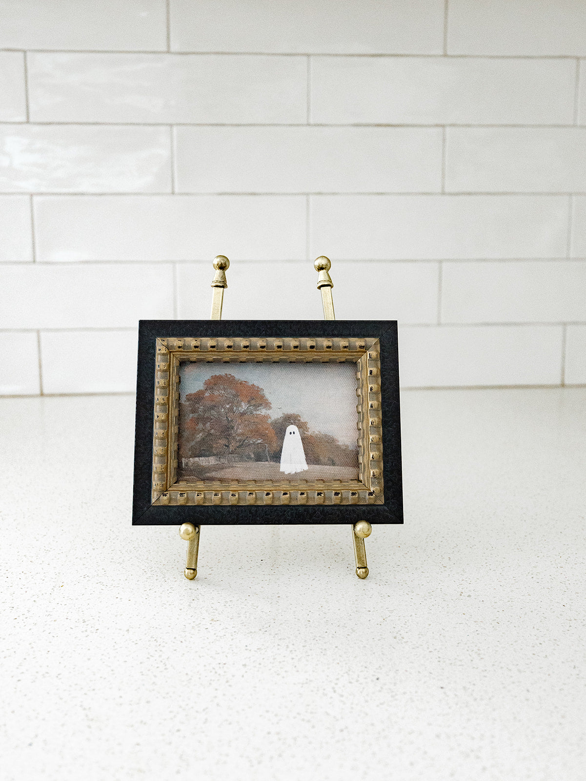 A Ghost in an Autumn Field Framed Art - 2 Sizes