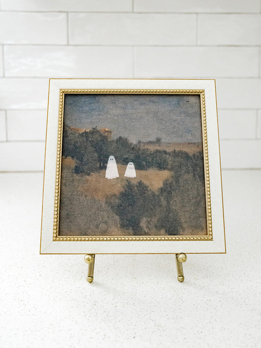Ghosts in a Fall Field Framed Art - 2 Sizes