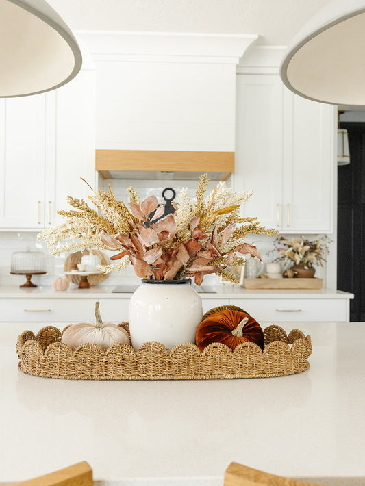 Decorative Bankuan Scalloped Tray