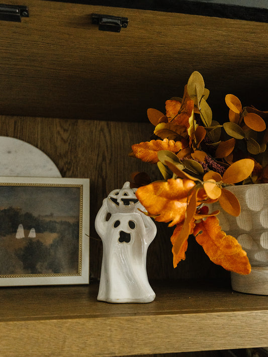 Lighted Pumpkin Ghost