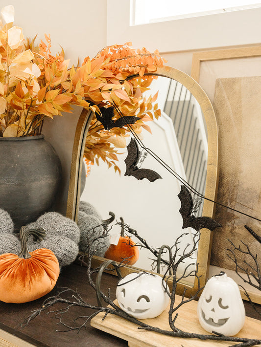 Glitter Bat Garland - 50"