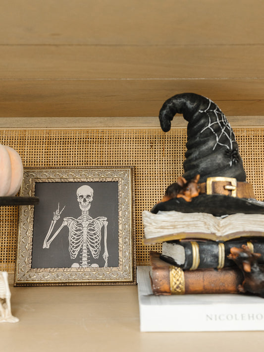 Halloween Skeleton Framed Art