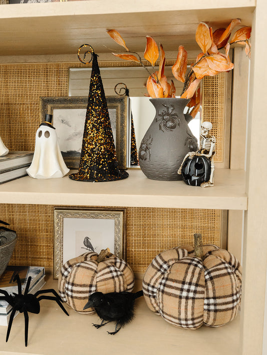 Plush Plaid Pumpkin - 2 Sizes