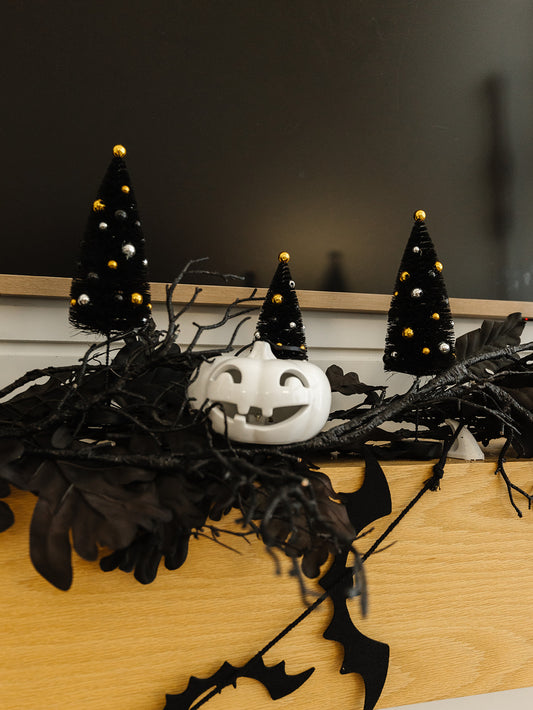 Halloween Bottle Brush Tree - 3 Sizes - 2 Colors