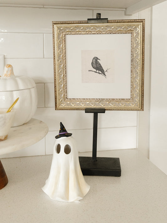 Halloween Crow Framed Art