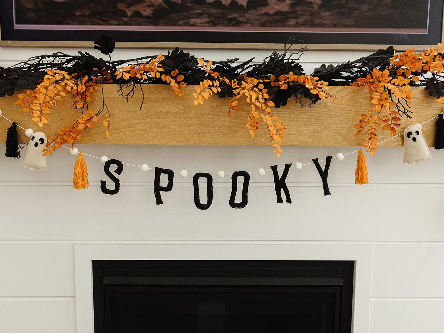 Spooky Ghost and Tassel Garland - 69"