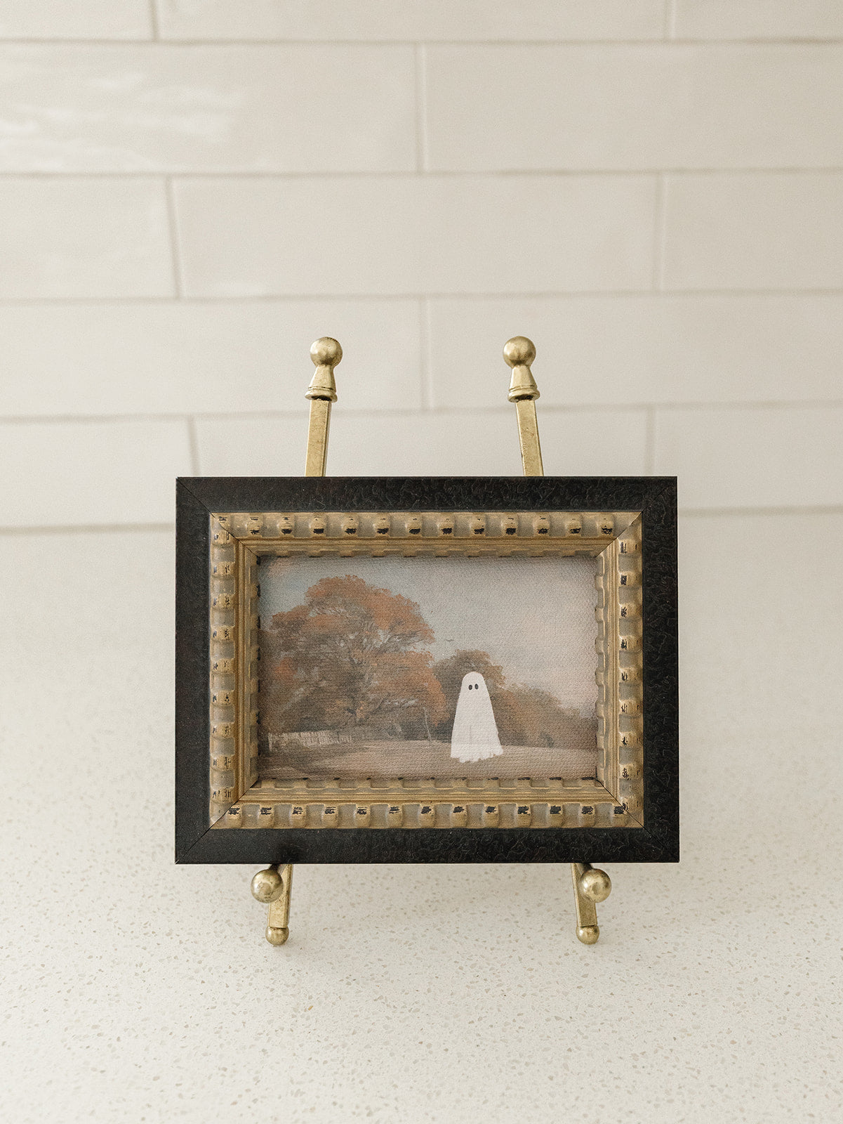 A Ghost in an Autumn Field Framed Art - 2 Sizes