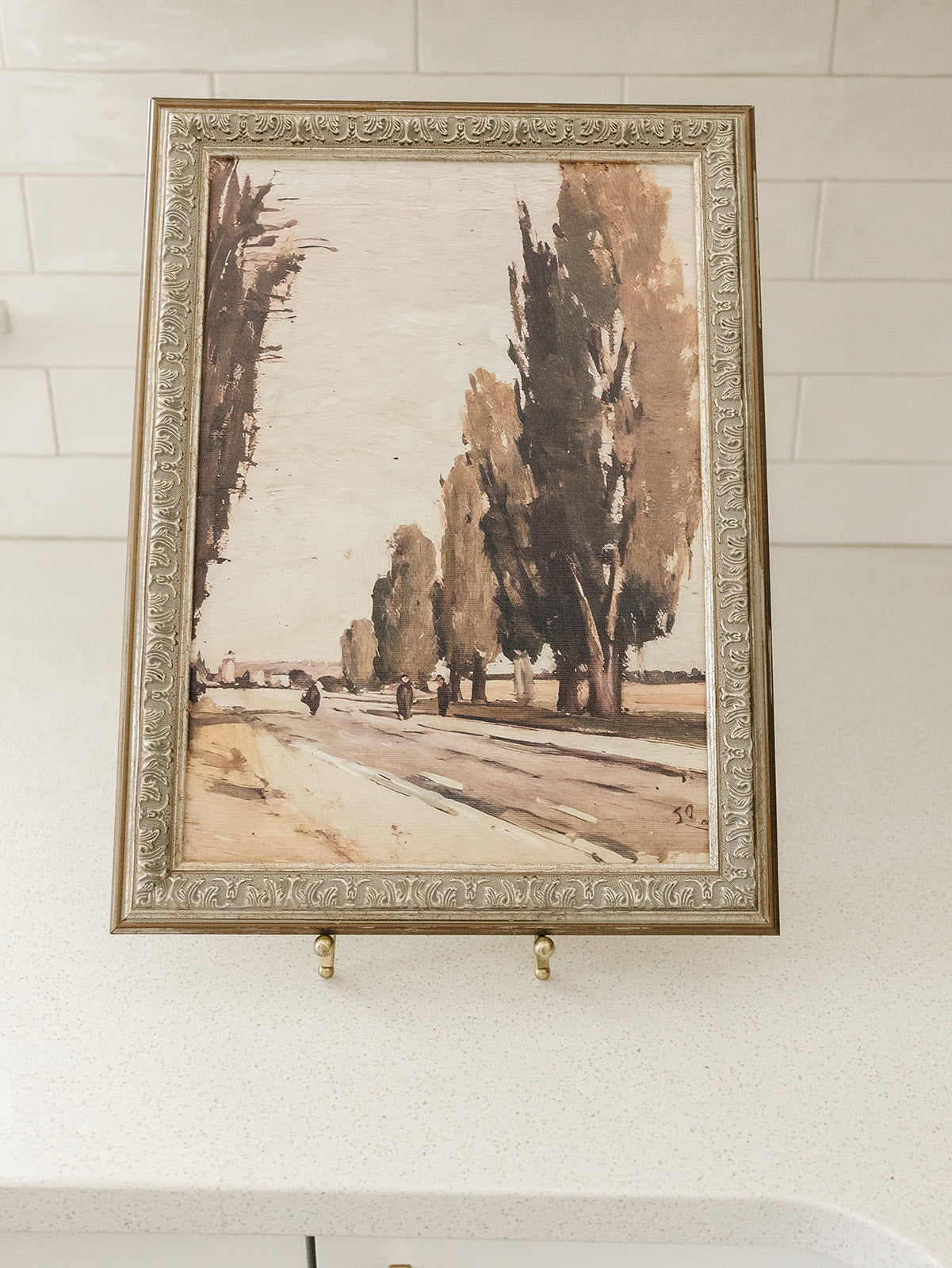 Autumn Tree Lane Framed Art