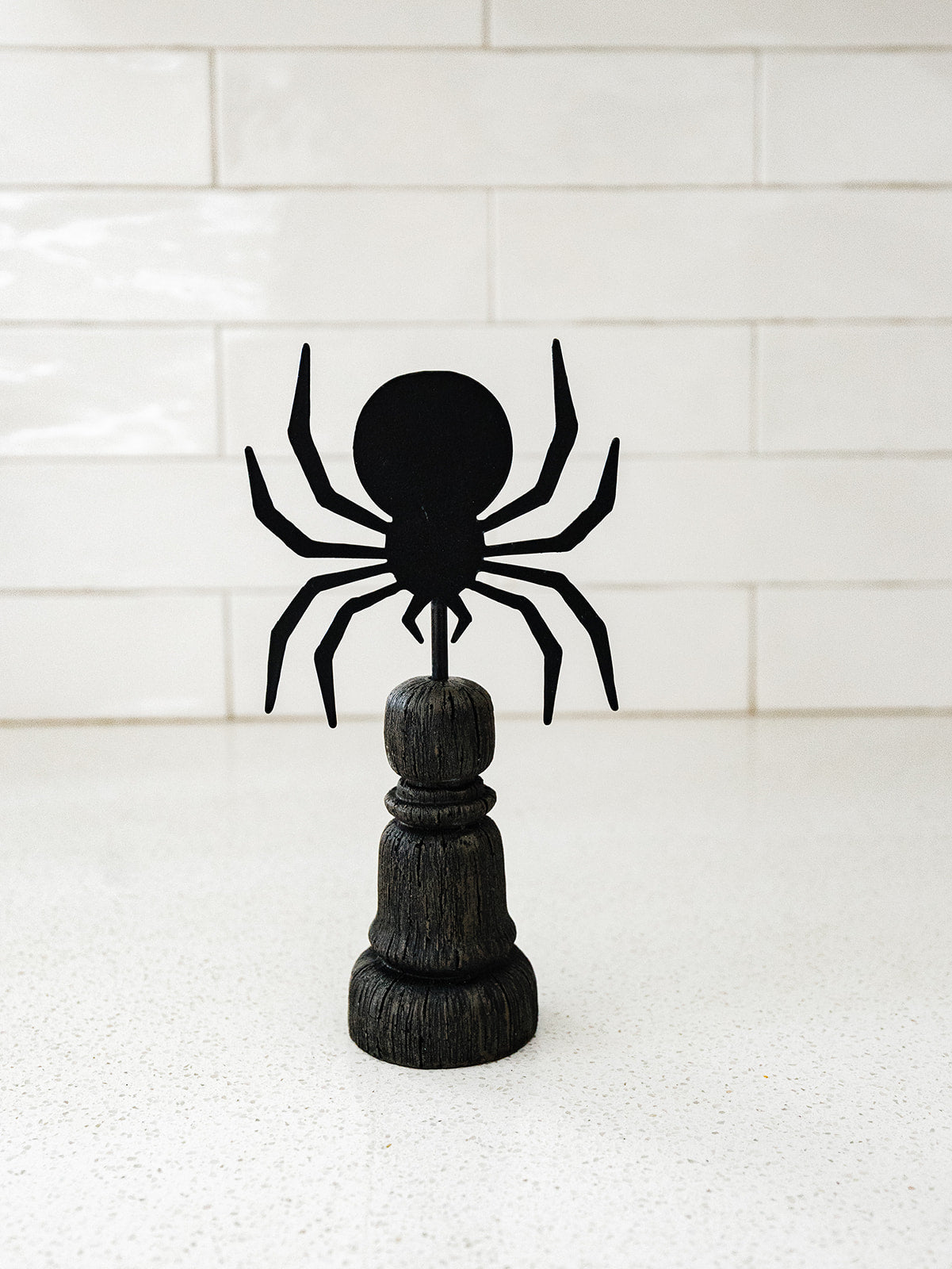 Black Metal Halloween Figure Spindles - 5 Styles