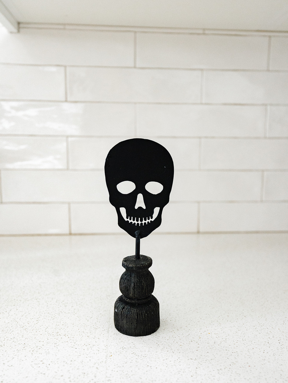 Black Metal Halloween Figure Spindles - 5 Styles