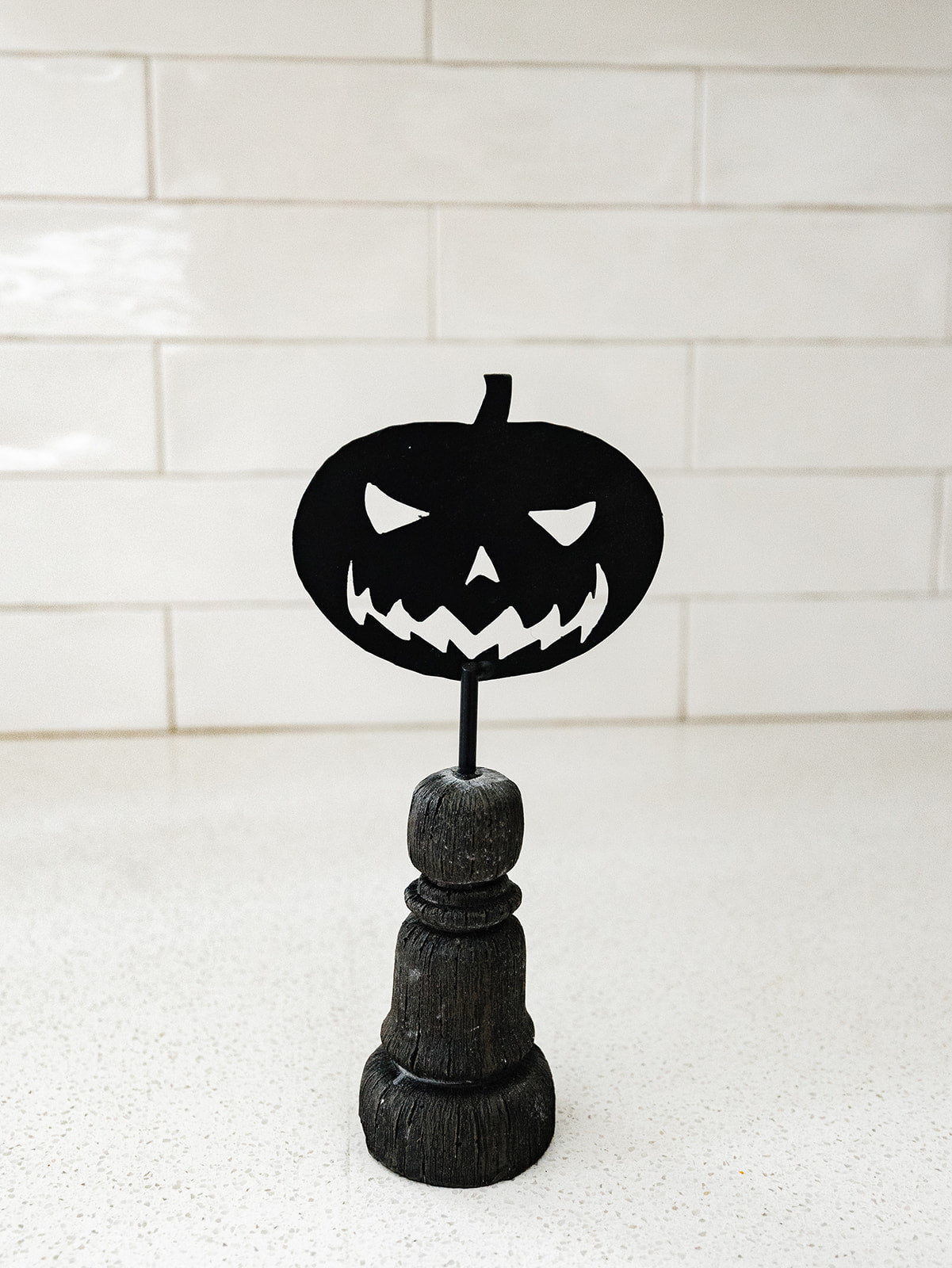 Black Metal Halloween Figure Spindles - 5 Styles
