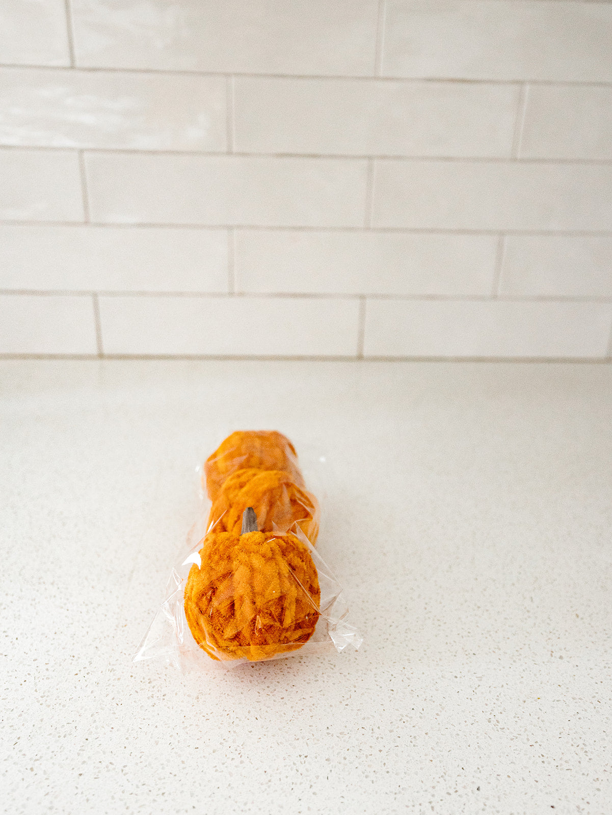 Orange Braided Filler Pumpkin - Set of 3
