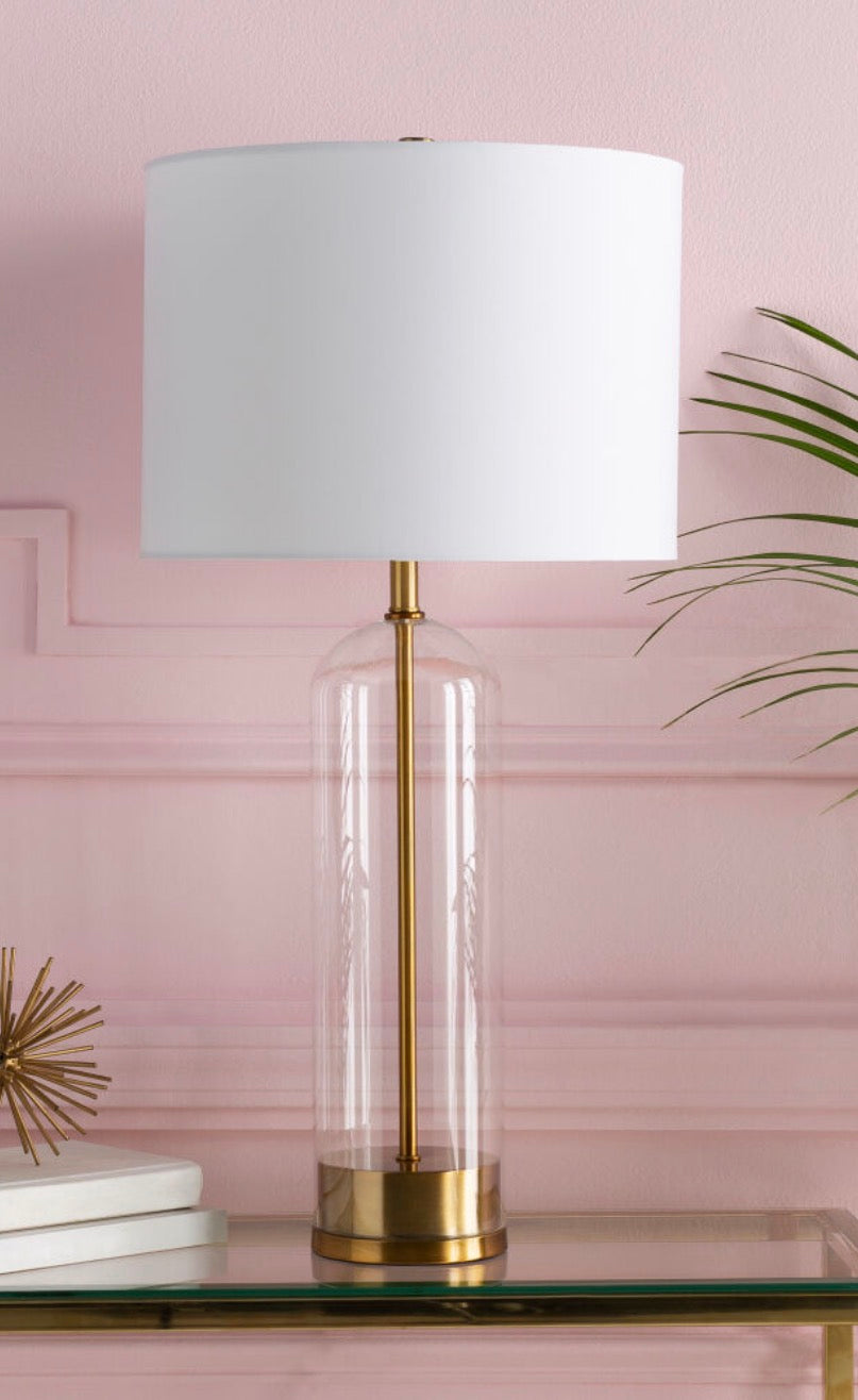 Brass & Glass Lamp
