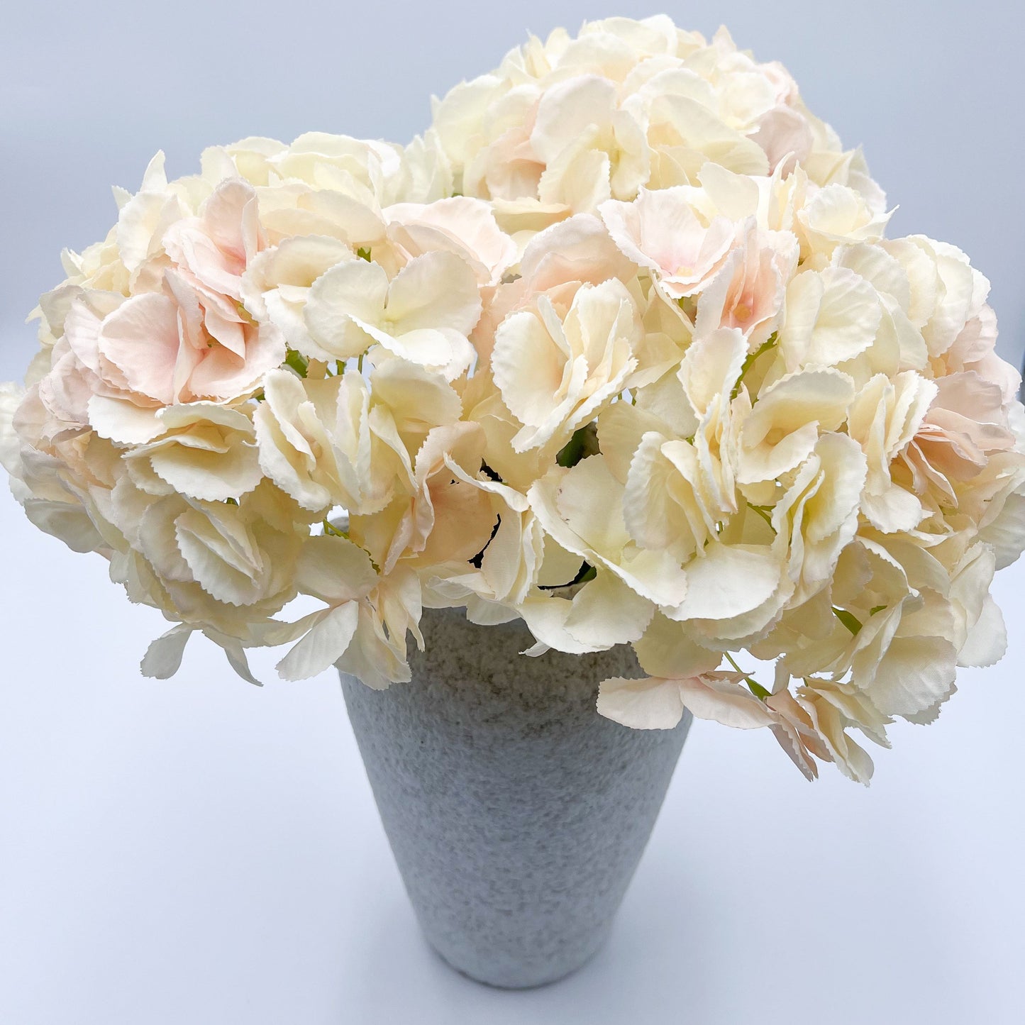 Hydrangea Stem in Cream and Blush- 19"