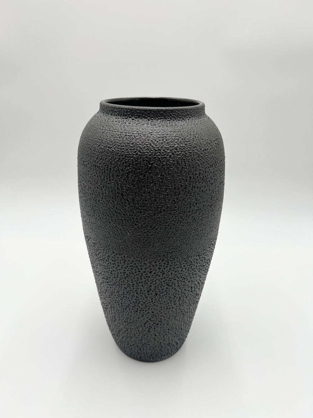 Textured Black Vase - Tall