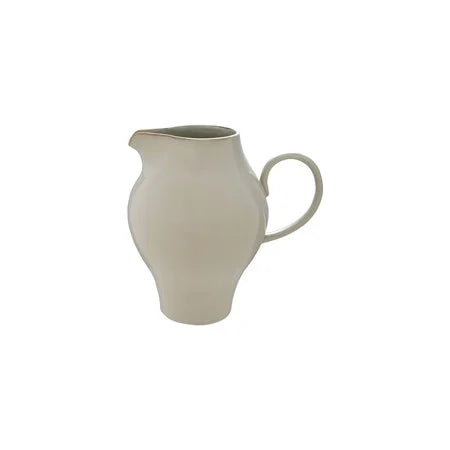 White Quart Stoneware Pitcher 