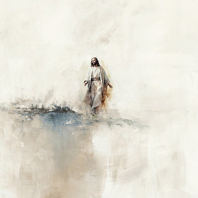 Christ’s arms stretched out - framed canvas