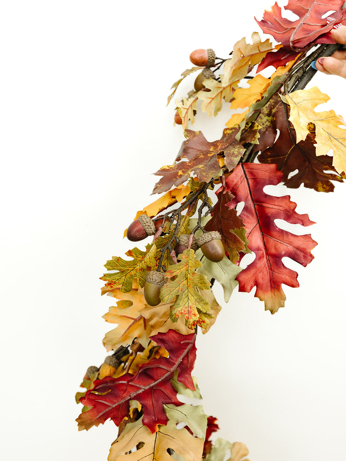 Fall Oak Leaves Garland - 50"