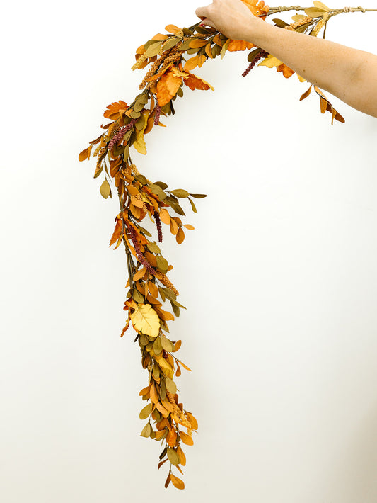 Rust & Brown Fall Leaf Garland
