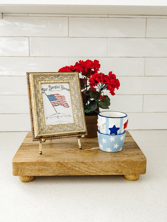 Stars Stripe Americana Ramekin Bowl Set - 3"x3" 