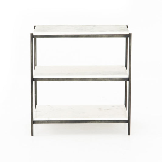Marble Nighstand - 25.00"w x 18.00"d x 26.00"h