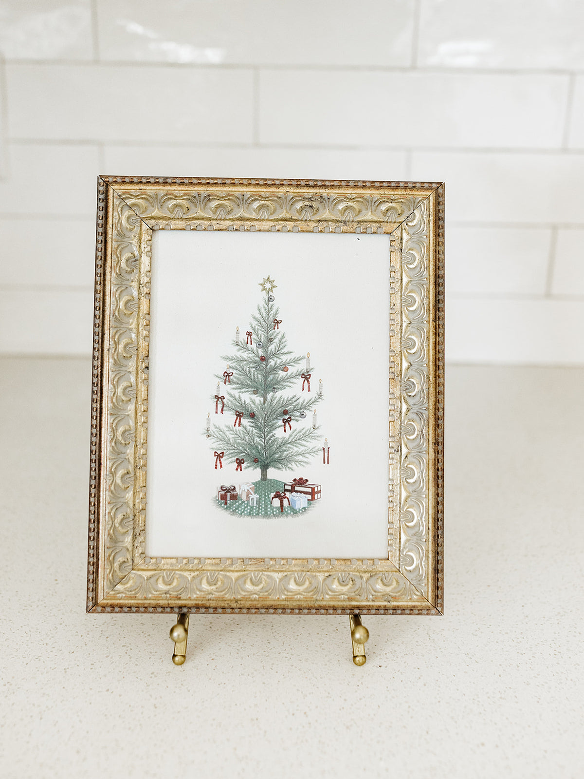 Vintage Tree Tied with Bows Framed Art - 3 Sizes