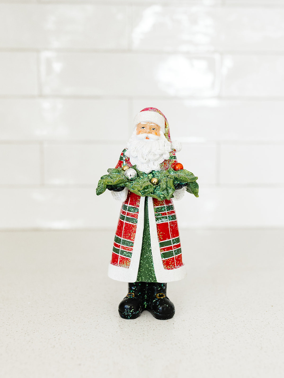 Plaid Santa - 9" - 2 Styles