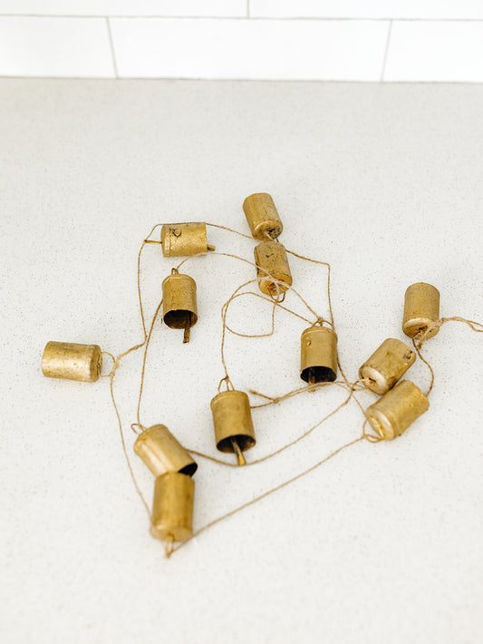 Gold Bell Garland - 72"