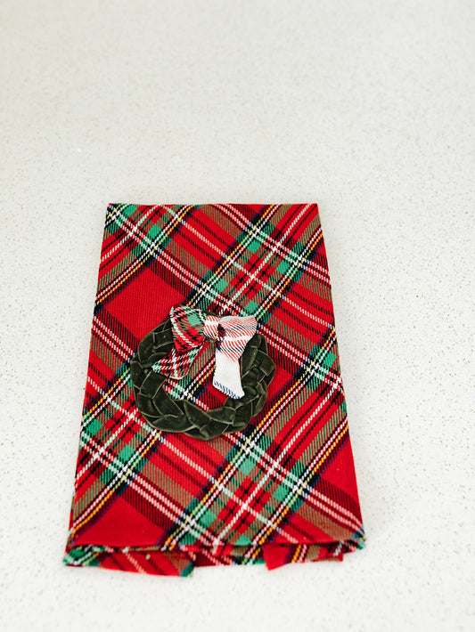 Velvet Icon Plaid Towel - 2 Styles