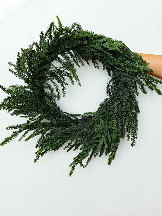 Willow Pine Wreath - 24"