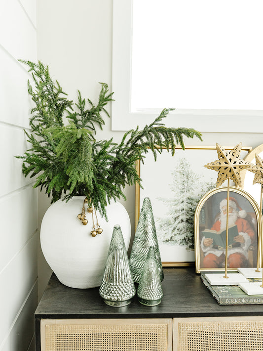 Gia White Cement Vase - 2 sizes