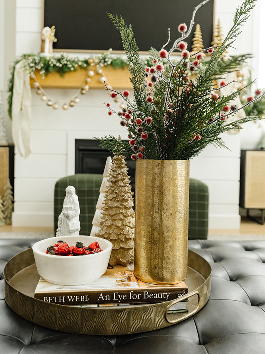 Textured Antiqued Gold Vase - 3 Sizes