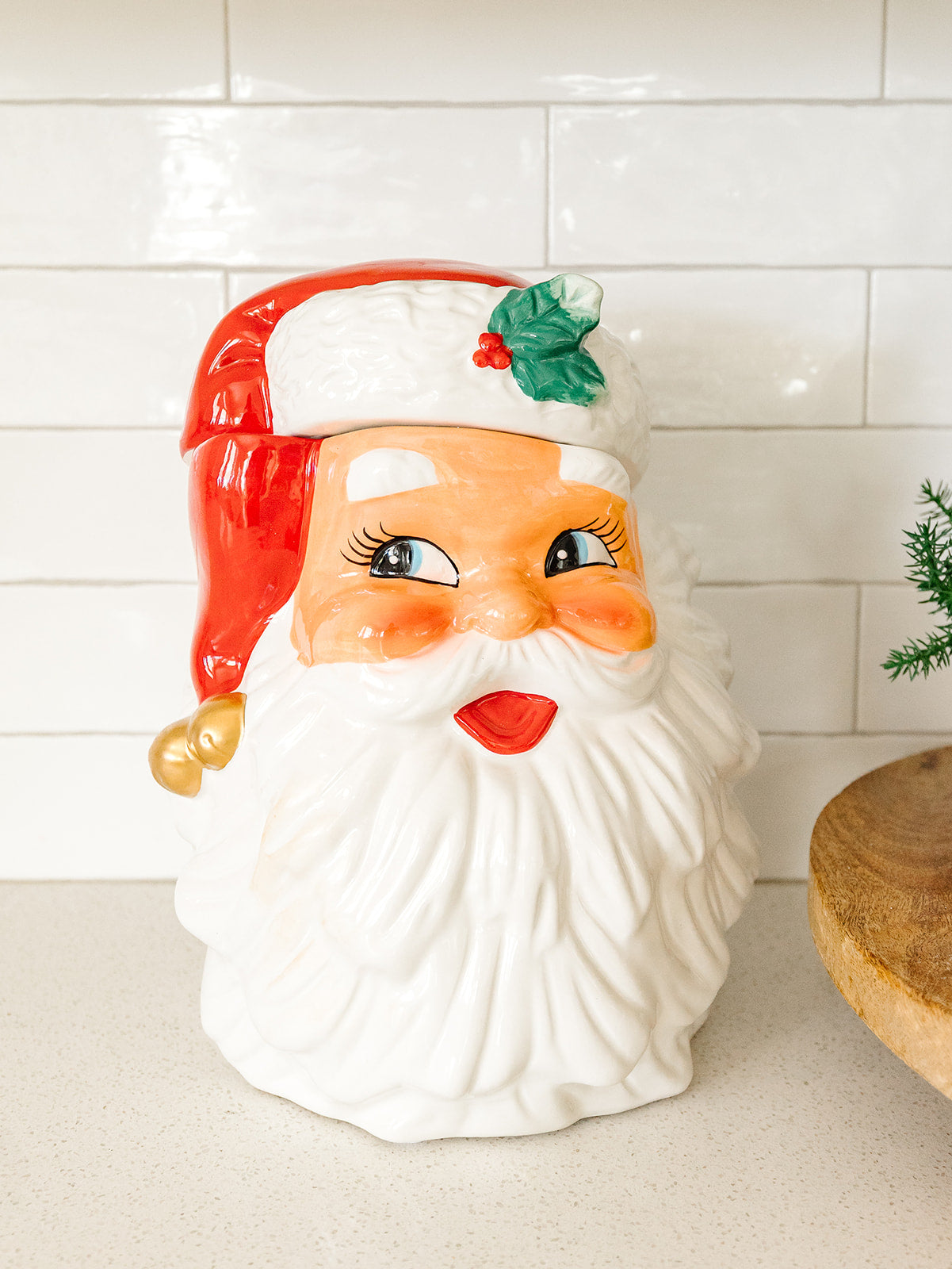 Retro Santa Cookie Jar