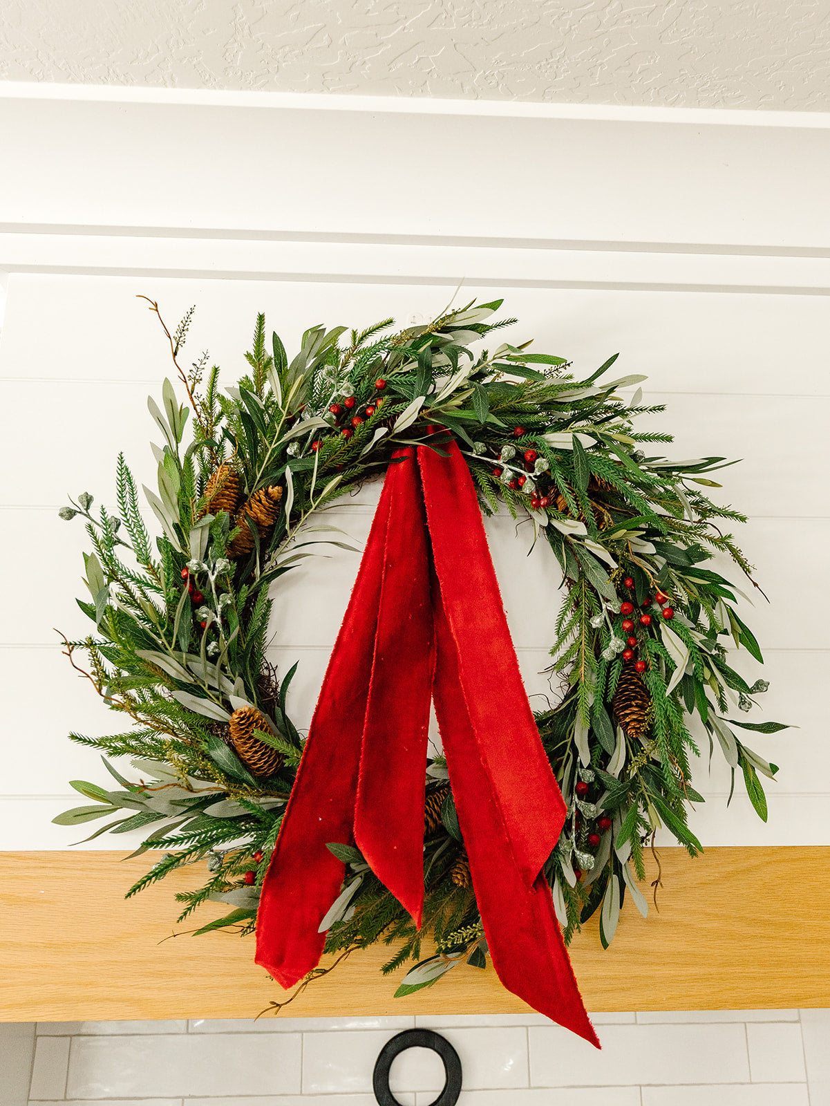 Pine cone/Berry/Eucalyptus/Pine Wreath - 32"