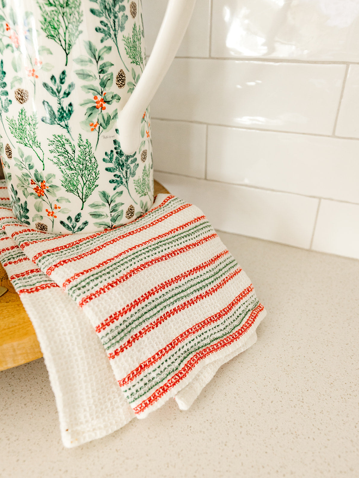 Christmas Waffle Tea Towel - 3 Styles