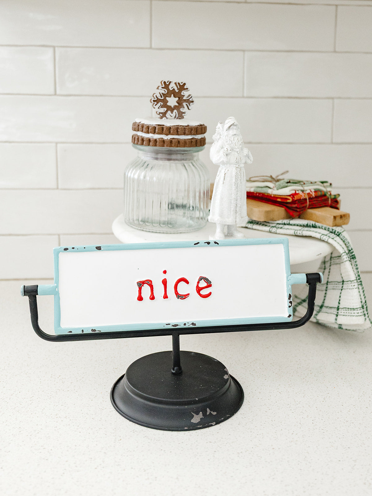 Naughty Nice Flip Sign