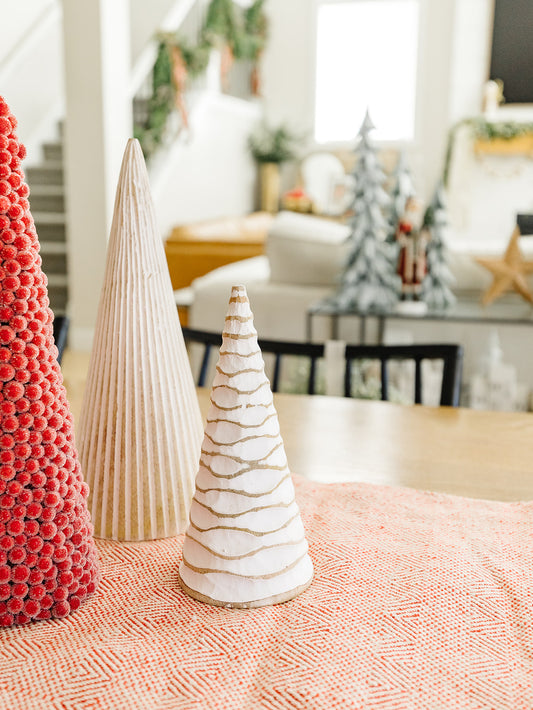 Natural and White Curvy Tree - 3 Sizes