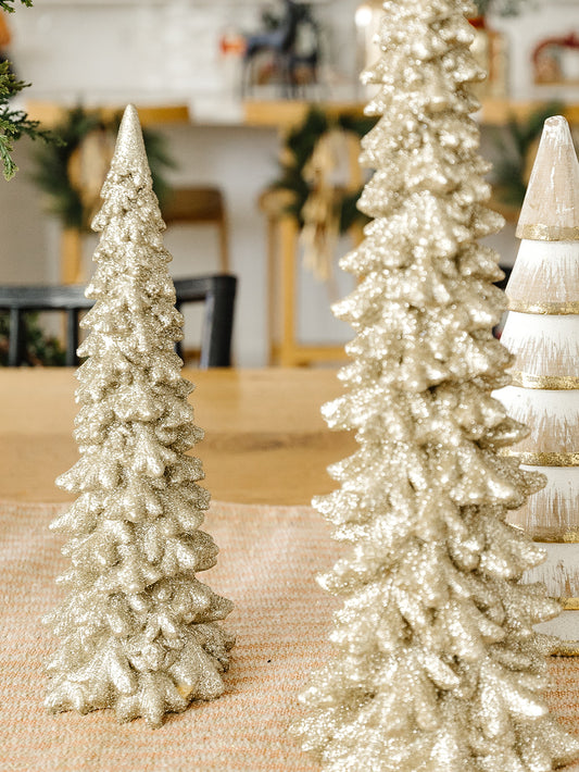Champagne Glitter Tree - 2 Sizes