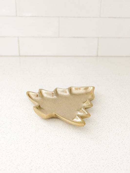 Gold Tree Shaped Dish