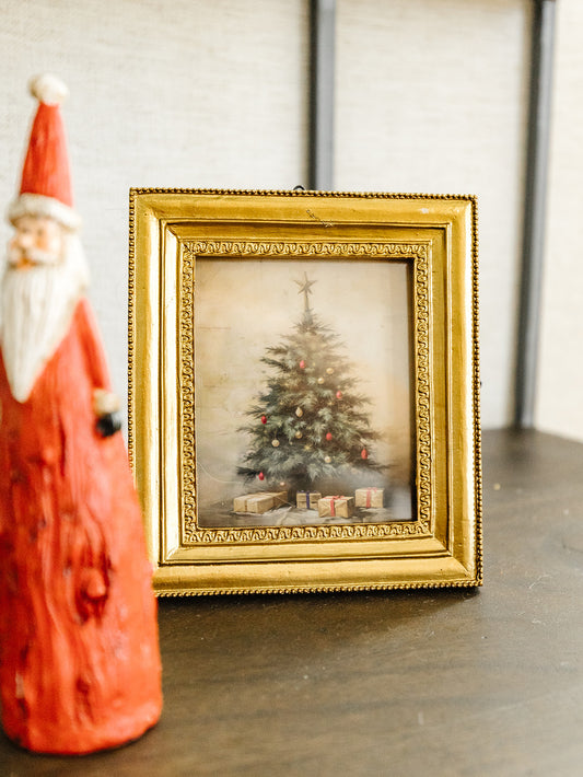 Gilded Christmas Framed Art - 2 Styles