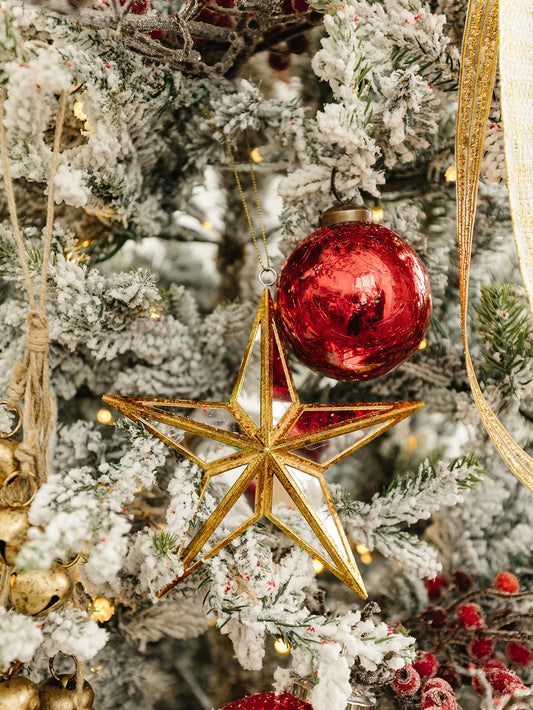 Mirrored Star Ornament - 6"