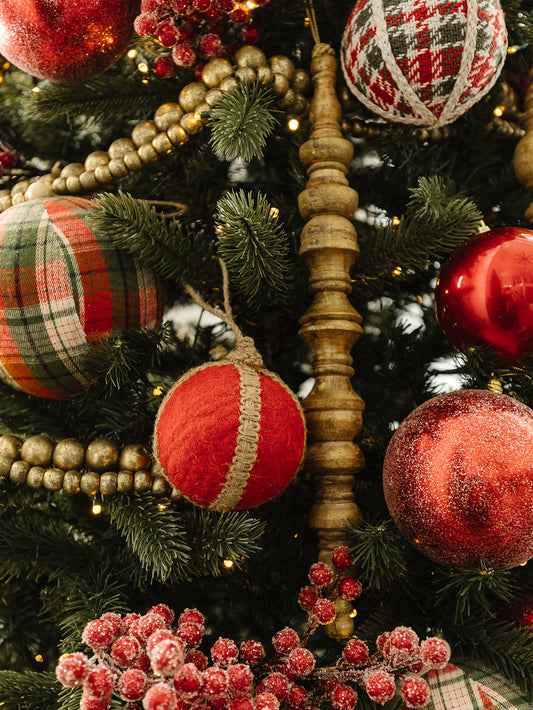 Red Felt Ornament - 4"