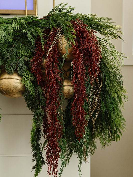 Grand Sleigh Bell Garland - 72"