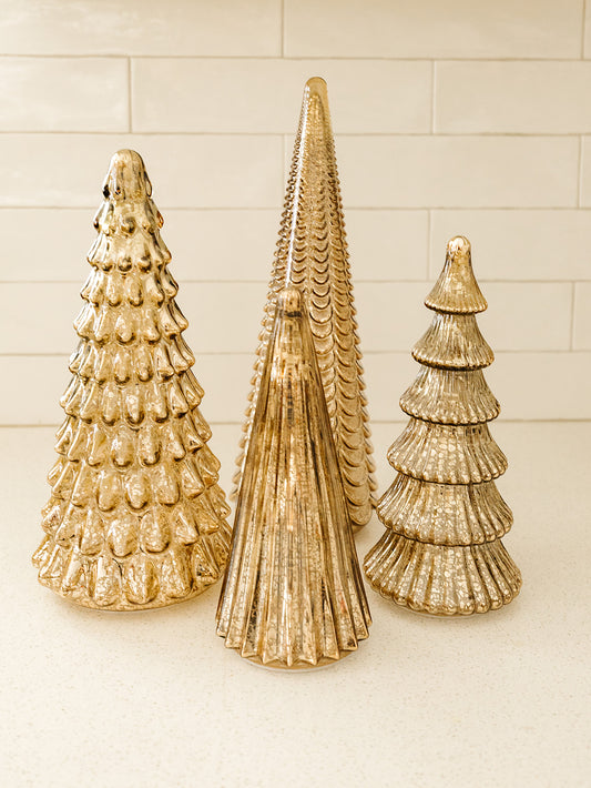 Davos LED Antique Gold Tree - 4 Sizes and Styles