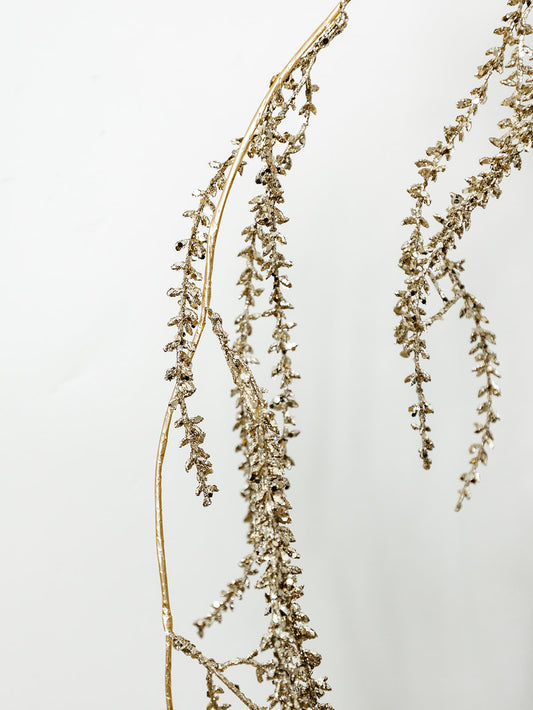 Gold Faux Leaf Garland
