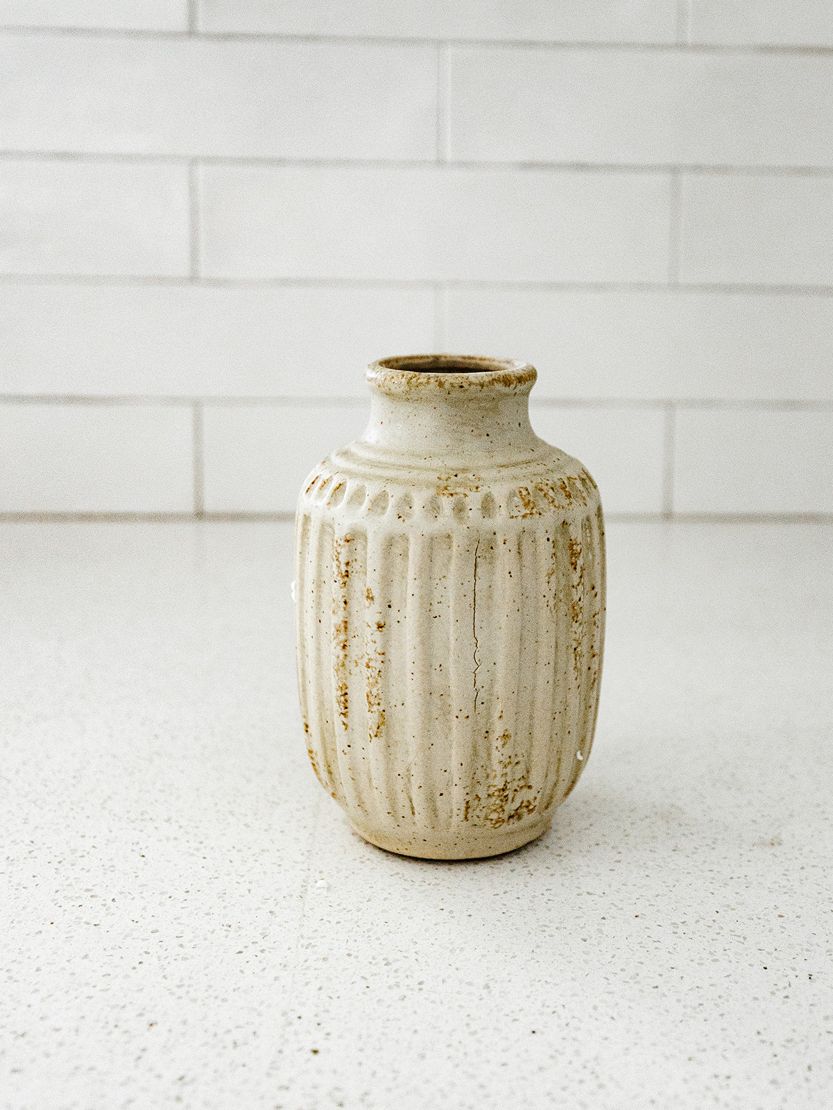 Weathered Cream Bud Vase - 3 Sizes
