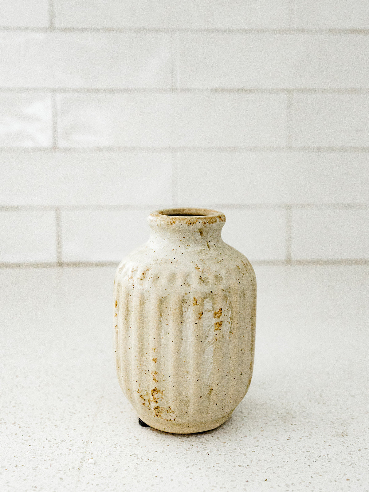 Weathered Cream Bud Vase - 3 Sizes
